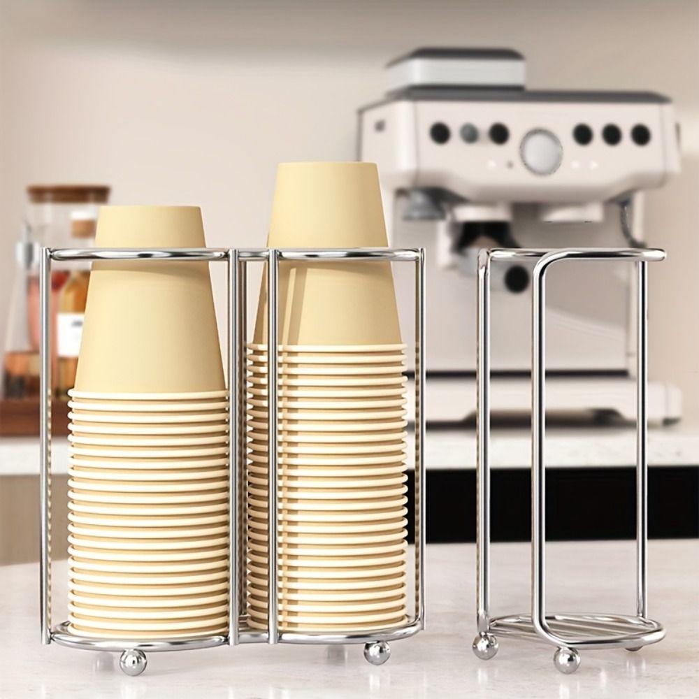 Multifunctional Paper Cup Holder Rust-Proof Cup Storage Rack Disposables Cups Picker  Office