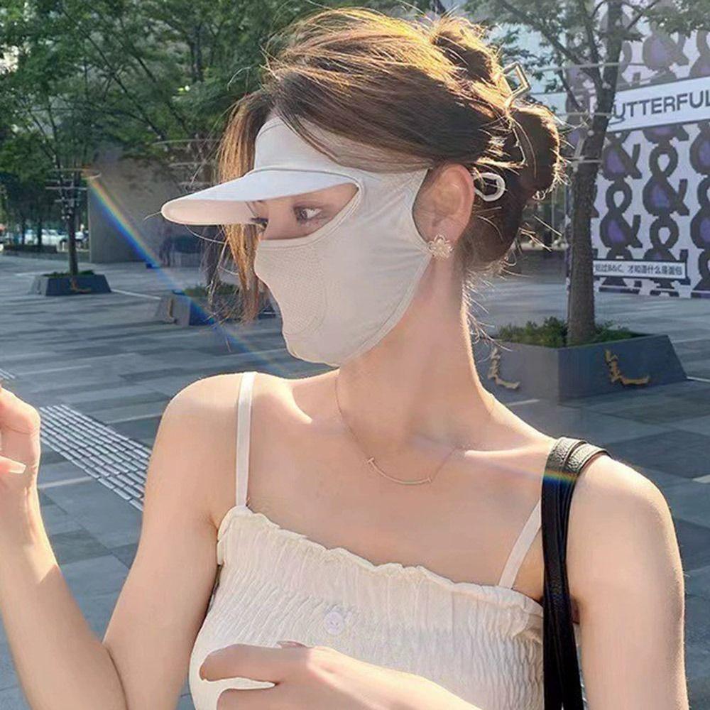Full Face Anti-UV Neck Scarf UPF50+ Sunshade Face Mask New Sun Protection Mask  Summer