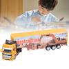 1/48 Transport Car Toy, Retractable Pedagogical Simulation Alloy, Plastic Carrier, Container Truck Model for Boys and Girls, Gifts