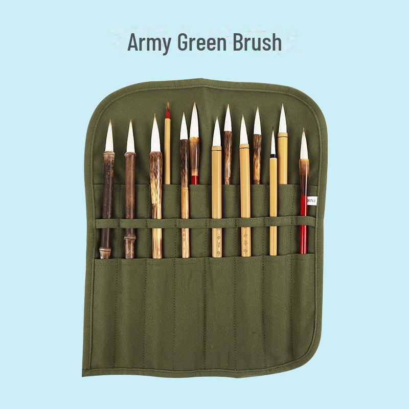 Сумка для хранения ручек и кистей на холсте для принадлежностей для рисования