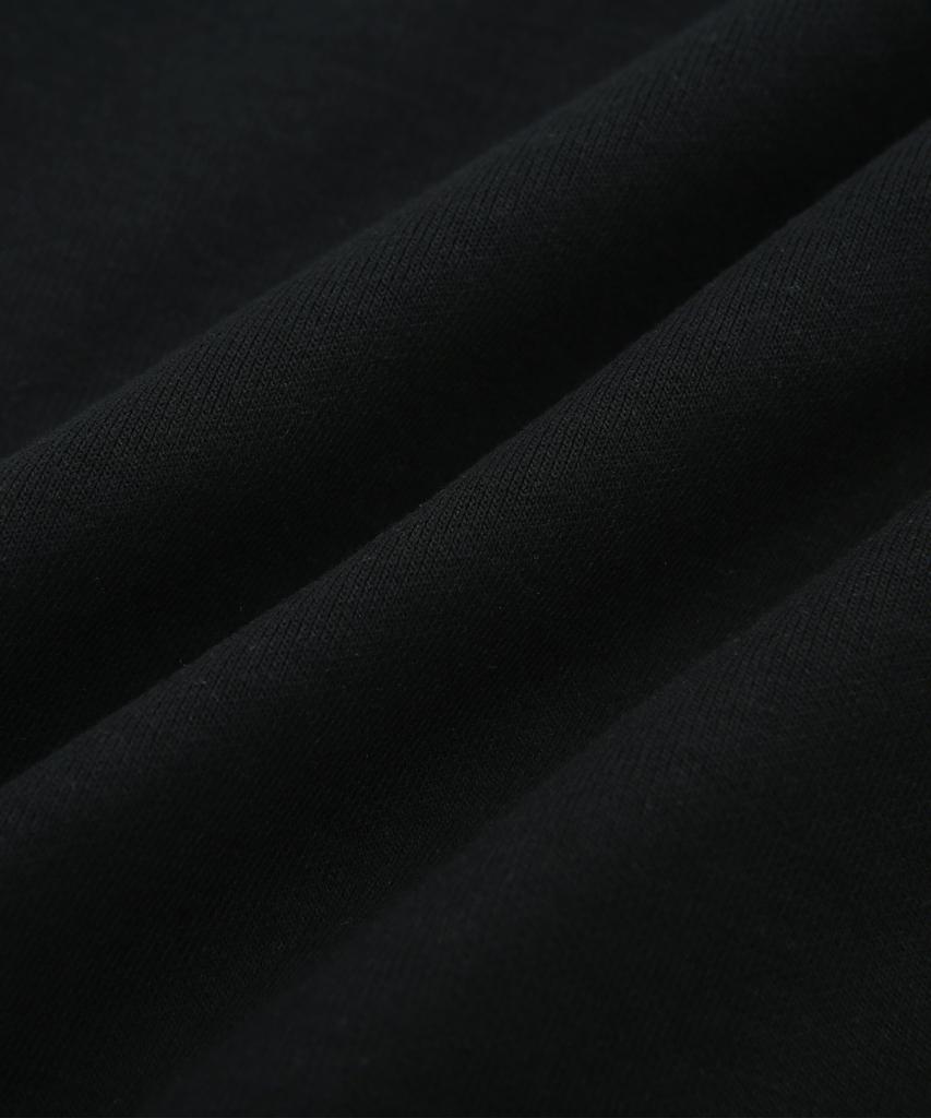 DOLPHIN WAVE APPAREL Черные шорты-бермуды с одним защипом и силиконовым принтом логотипа-арки