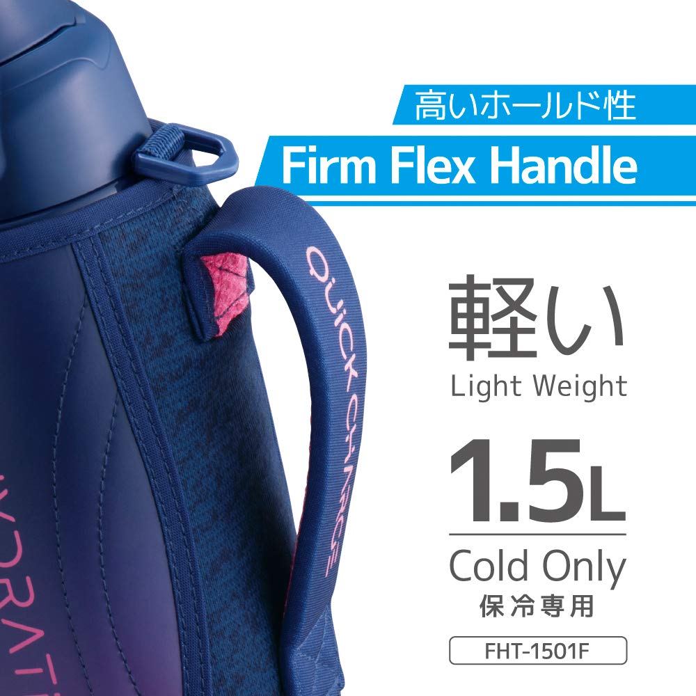 Термос для воды, спортивная бутылка с вакуумной изоляцией, темно-розовый цвет для холодного хранения 1,5 л FHT-1501F NV-P