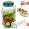 Контейнер для салата Salad Pod, портативный, для хранения, банка, кухонный, для фруктов, сохраняющий свежесть, герметичная банка, для дома, улицы, путешествий, ланч-бокс