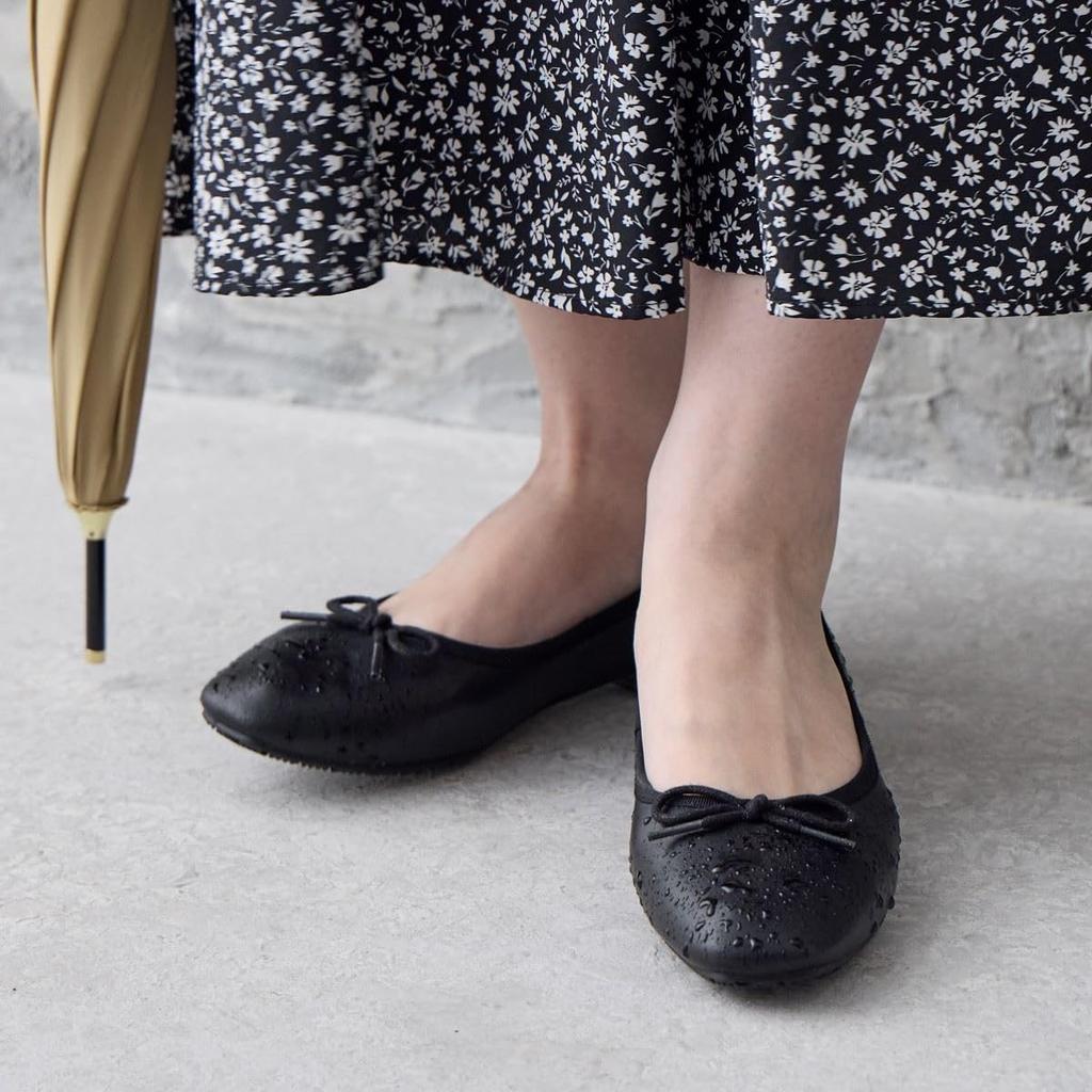 Водонепроницаемые балетки Himiko с плоской лентой / 644101 Черный 235