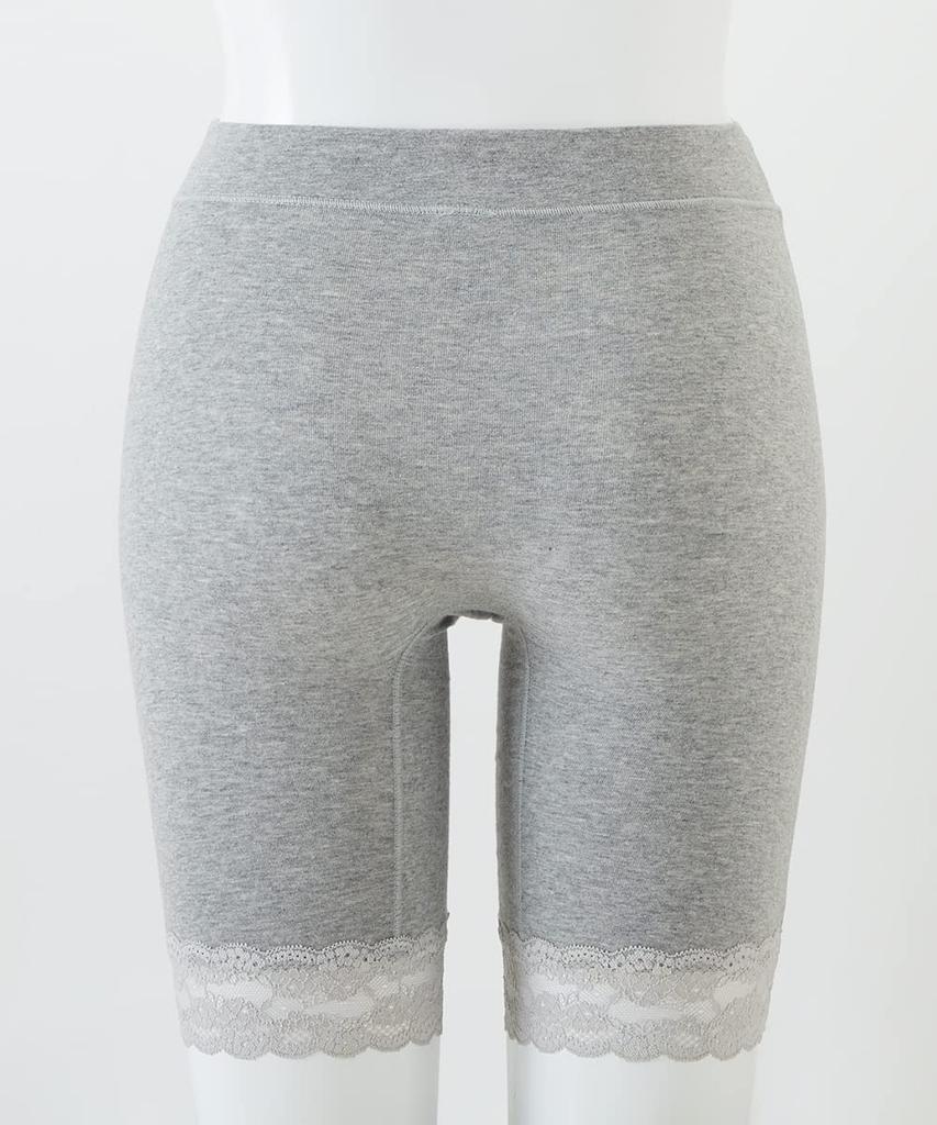 Длина шорты для больших удобные вокруг предотвращает хлопок кружево на ноге комплект 10L [Nissen] 3/4 женщины, размер, живот, натирание, смесь, эластичный,