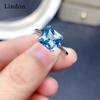Классическое посеребренное кольцо Lindon с цирконом, женские ювелирные изделия, подарок на свадьбу и вечеринку