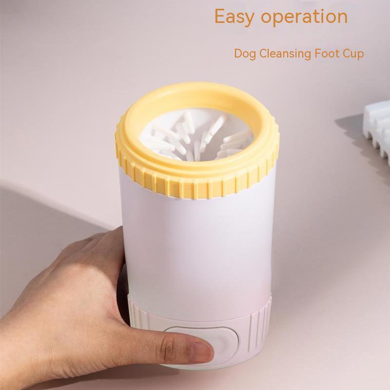 Pet Foot Cleaner Cat Dog Claw Washing Cup Cleaning Soft Pet Silicone Brush Small And Medium-sized Pet Semi-automatic Foot Washing Cup
