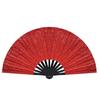 Multi-Color Glitter Kung Fu Fan 33CM Carnival Fan Dance Fan with Bamboo Frame Large Fan