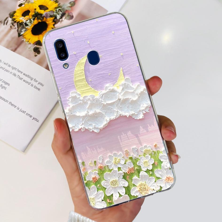 Чехол для Samsung Galaxy A20 A205 SM-A205F Силиконовый Чехол Милый Астронавт Мягкие Чехлы для Телефона Для Samsung A20e A202F A30 A305F Бампер