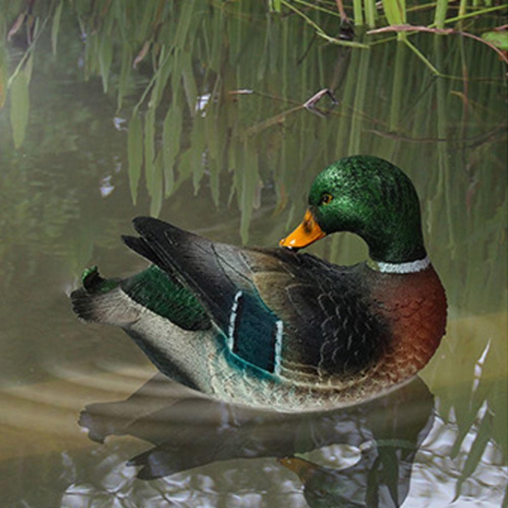 Прочная Реалистичная Статуэтка Мандаринки Смола Милая Искусственная Статуэтка Утки Плавающая Скульптура Лебедя Аквариум