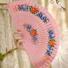 Burr Free Folding Fan Smooth Surface Pretty Wood Classical Dance Handheld