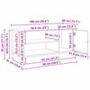 TV Cabinet in Black Oak Look 100 x 40 x 45 cm Particleboard