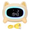 Kids Wake Clock Cartoon Kids Sleep Training Clock with Night Light Sound Machine for Children