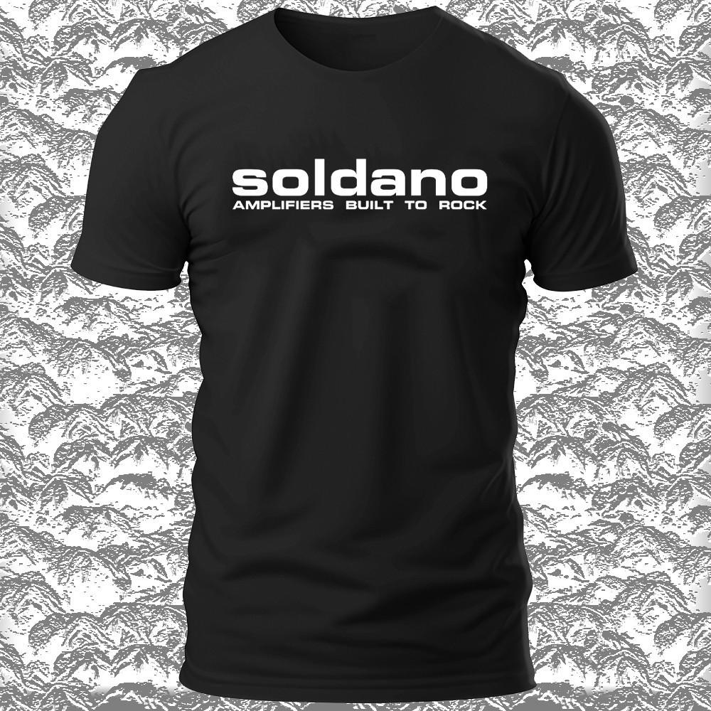 Новая футболка унисекс с логотипом Soldano Build Amplification, смешная, сделано в США, размеры от S до 5XL