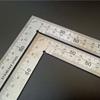 Tool Double Sided School Supplies Metal 90 Degree Ruler L Shape Ruler 90 Angle Ruler Straight Ruler
