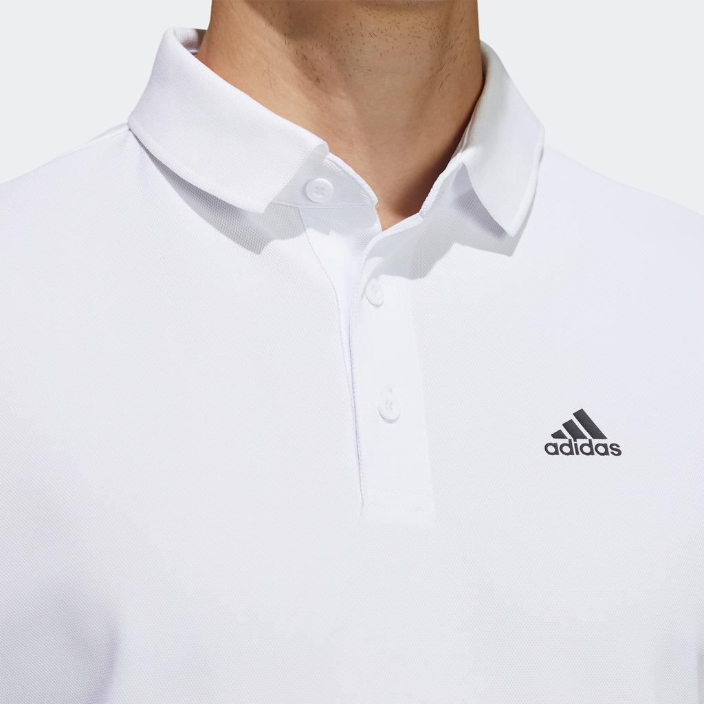 adidas SS Минималистичный свитер Универсальная рубашка поло с коротким рукавом Мужские рубашки поло Белые GM3708