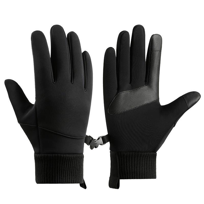 Winter Cycling Gloves Men Women - Warm Fleece Lined Windproof Outdoor Bike Riding With Touchscreen Compatible