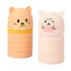 2Pcs Cartoon Pencil Holder Telescopic Silicone Pen Bag Pencil Pouches Zippered Pen Case Collapsible Pen Pencil Holder