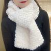 Scarf Imitation Rex Rabbit Hair Double-sided Thickened Couple Scarf Women's Autumn and Winter Solid Color Warm Long Versatile Scarf
