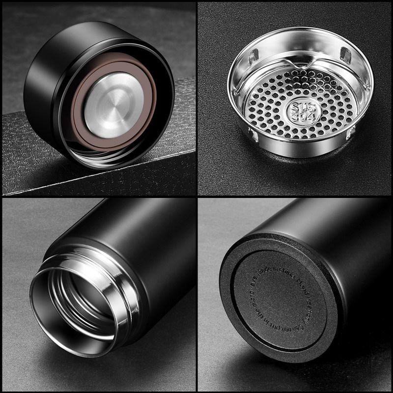 1 шт. Бутылка для воды с цифровым дисплеем температуры, изолированная чашка для воды из нержавеющей стали, идеально подходит для активного отдыха, путешествий и фитнеса