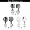 Metal Key Ring Anti Lost Badge Reel Clip Retractable Key Chain Lanyard Clip ID Card Badge Holder