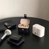 Mini Travel Ring Jewelry Box Portable PU Leather Organizer with Golden Clasp for Earrings Rings Small Accessories Storage Case