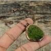 Moldavite Pendant Electroformed Copper Pendant Natural Gemstone Pendant Copper Jewelry Gift For Mom Electroformed Jewelry Handmade Pendant