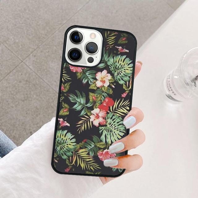 Ретро Тропические Цветочные Цветы Чехол Для iPhone 17 Air 15 16 14 13 12 Pro Max 11 Pro Max Plus Чехол Для Телефона Coque