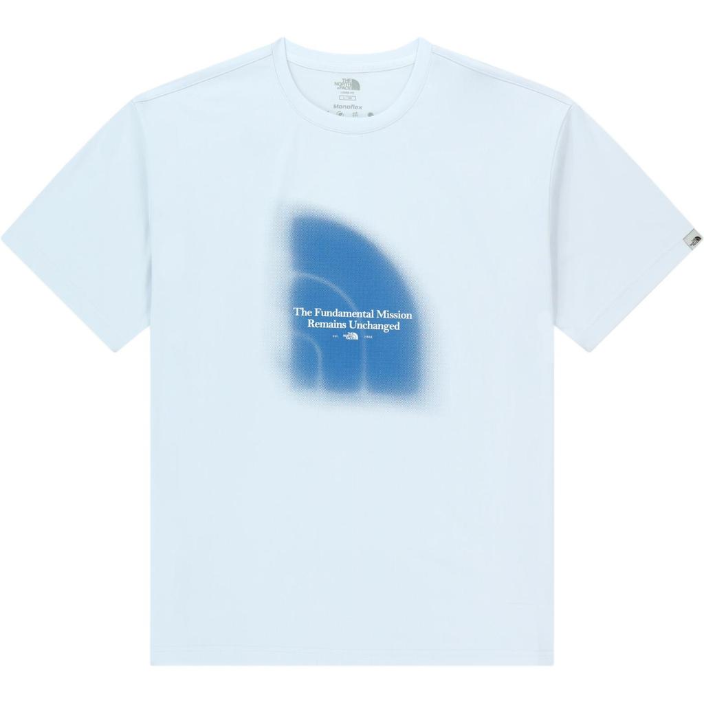 The North Face Letter Logo Round Neck Loose T-Shirt Men tops White NT7UR13J