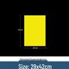 Extra Large Double-Sided Pure Yellow Poster Paper for Supermarket Sale Promotions
