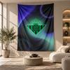 Decorative Tapestry,Real Betis Football Printed Wall Art, Lightweight Wall Hanging For Bedroom Background