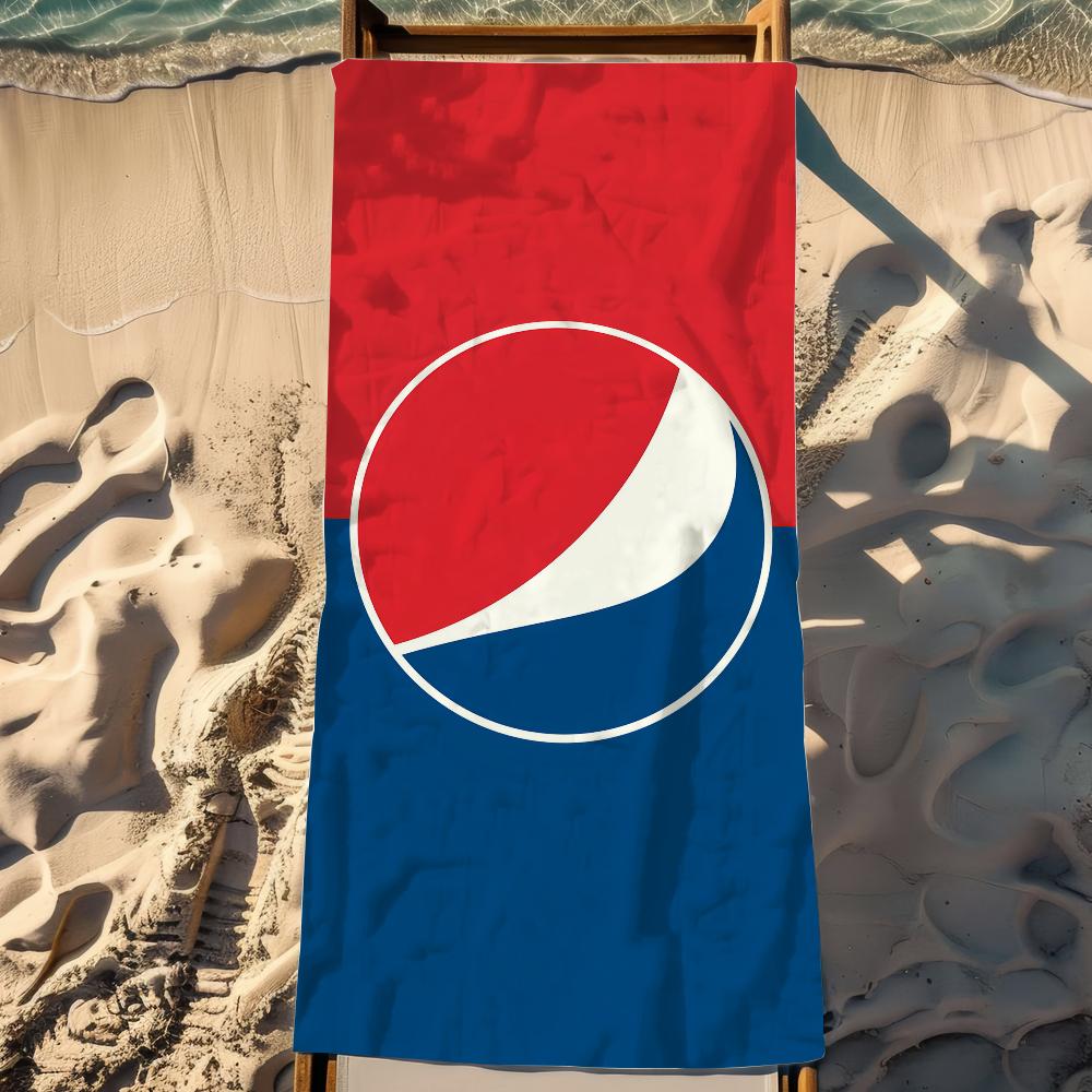 Модный Художественный Принт P-pepsi C-cola Логотип Полотенце Мягкое Бассейн Подарок Для Путешествий Спортзал Душ Кемпинг Быстросохнущее Спортивное Большое Пляжное Полотенце