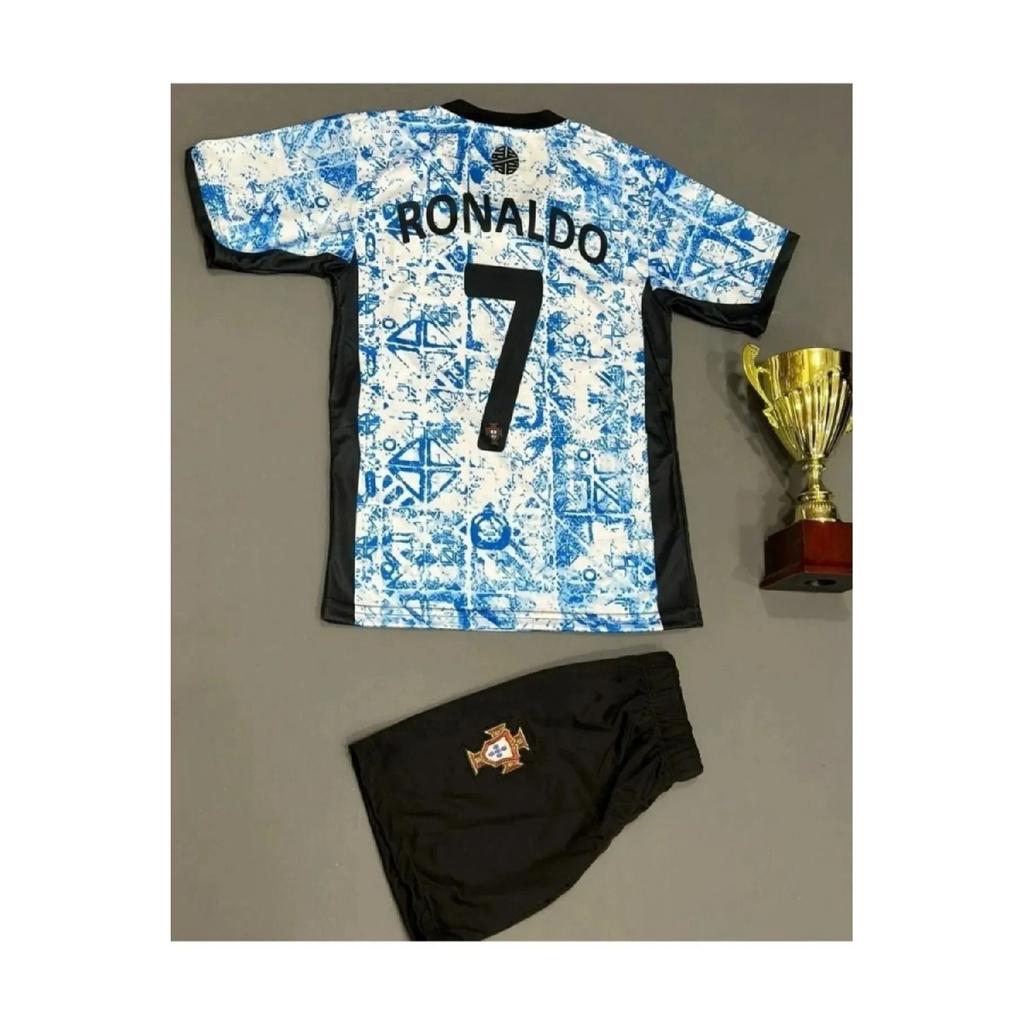 C.r.i.s.t.i.a.n.o Ronaldo Portekiz 2024/25 Away Children's Shirt 4 -set Set 2640