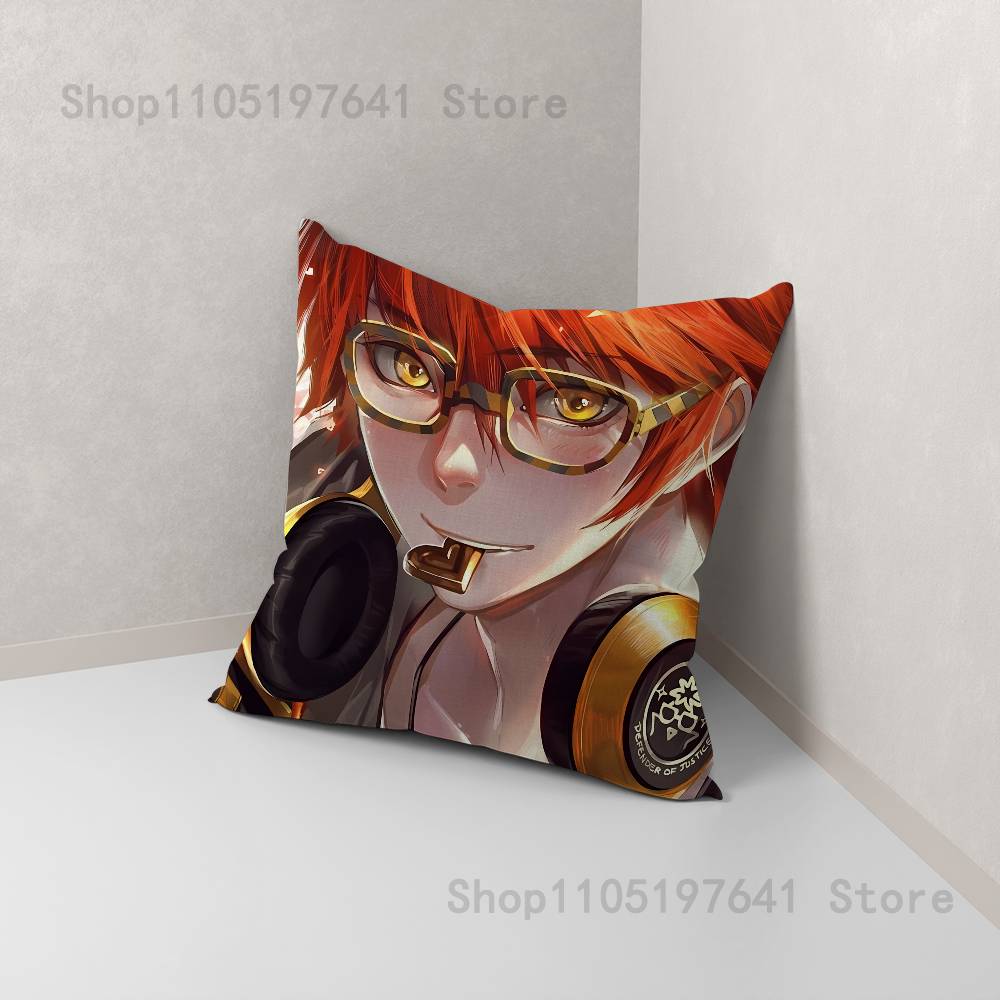 Аниме Mystic Messenger Игра 707 Наволочка милые мультяшные аксессуарыСпальня Диван Декоративная наволочка Мягкая наволочка