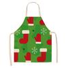 New cartoon Christmas sleeveless printing sleeveless apron home waterproof kitchen dust protection