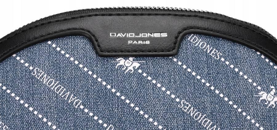 Women's messenger bag made of eco-leather imitating jeans - David Jones
