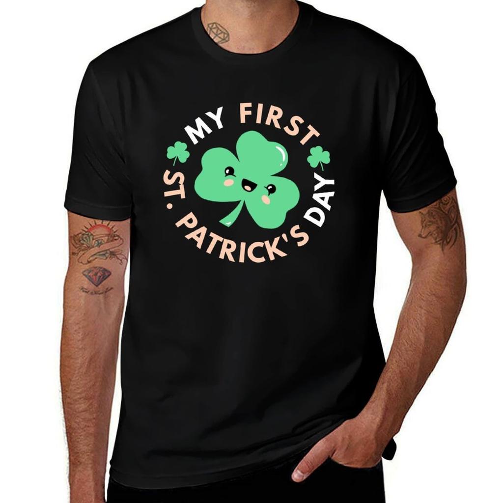 My first St Patricks Day cute kawaii Irish shamrock lucky clover for kids TShirt mens graphic t shirts TShirt
