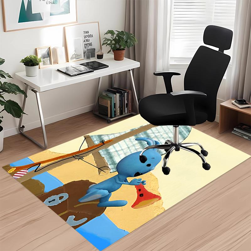 Zig & Sharko Printed Carpetrugfor Office Chair Living Room Bedroom Kitchen Room Decor Gifts