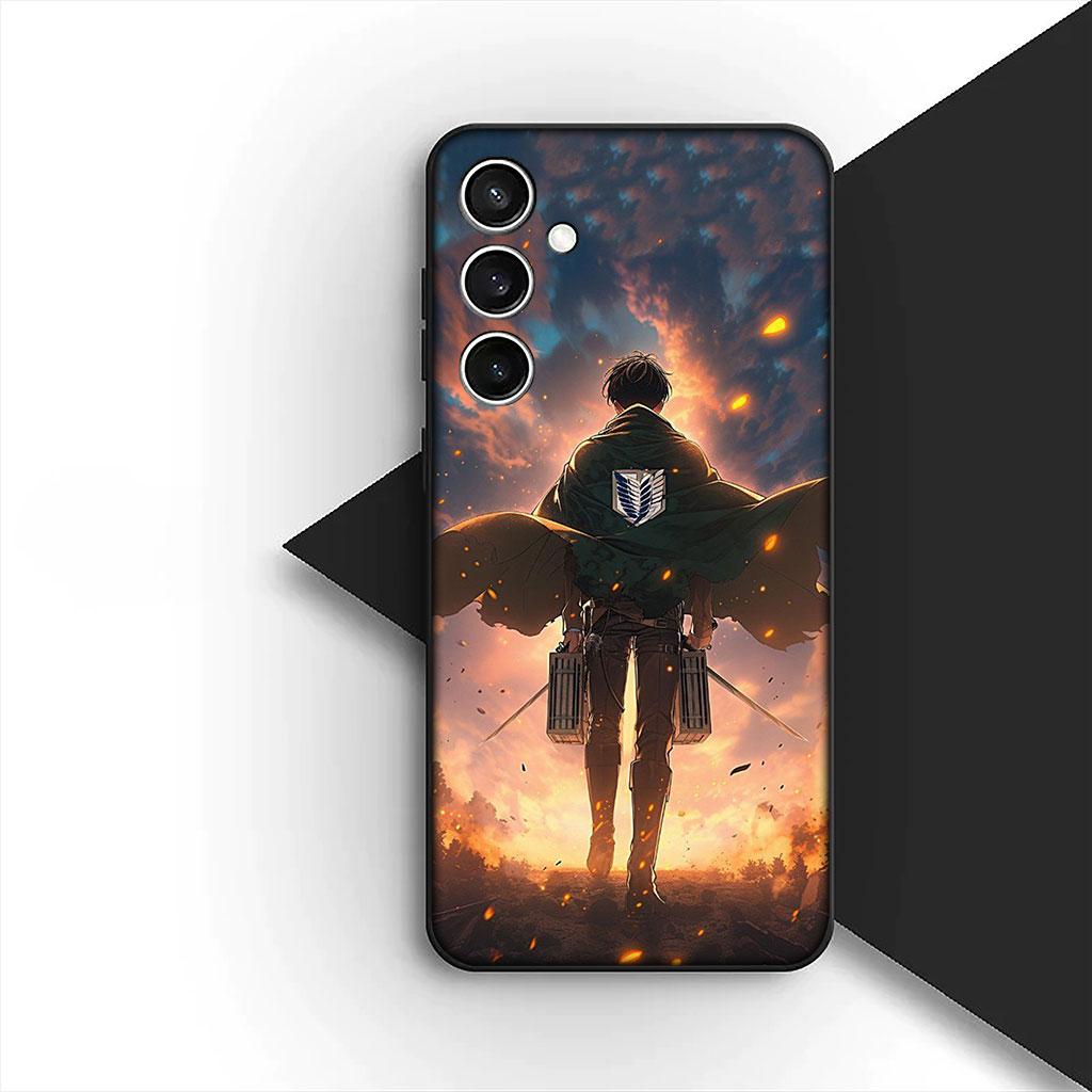 Чехол для телефона Samsung Galaxy S10 S8 S9 Plus A33 A34 A31 70 A71 A72 Note 20 9 8 S10E Чехол Атака Леви на Эрена титана Йегера