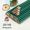 Green Tangerine Wooden HB and 2B Pencils for Sketching, Exams, and Daily Writing - Perfect for Elementary Students