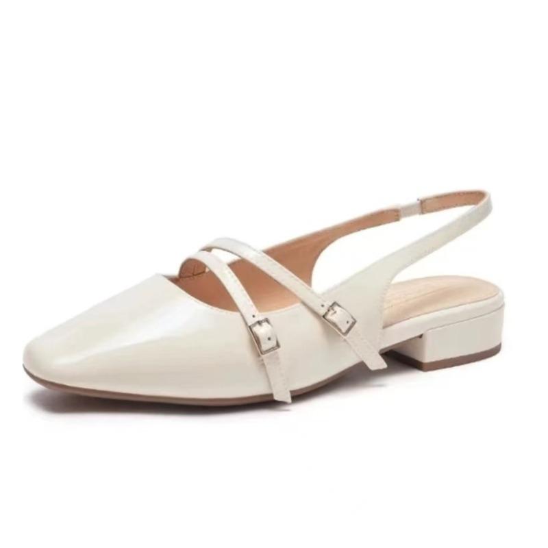 Летние новые женские босоножки 2025 года, элегантные мюли с закрытым носком, однотонные удобные женские босоножки, роскошные босоножки 35-42 размеров