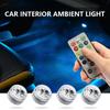 LED Car Interior Ambient Light Wireless Adhesive Remote Control Decoration Auto Roof Foot Atmosphere Lamp Bicycle Tail Light
