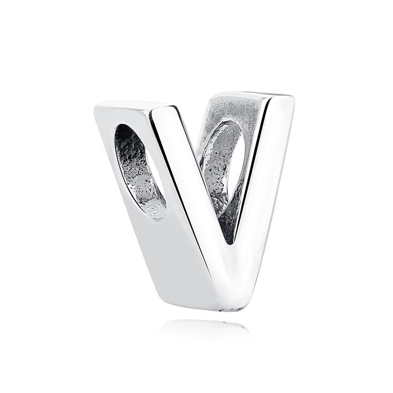 Original 925 Silver Charms Beads 12 Zodiac A-Z Letters Virgo Aries Fit Pan Bracelets Necklaces Jewelry For Women