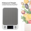 ABS Stainless Steel Top Food Scale LCD Display Baking Scale Digital Kitchen Scale  Home Kitchen