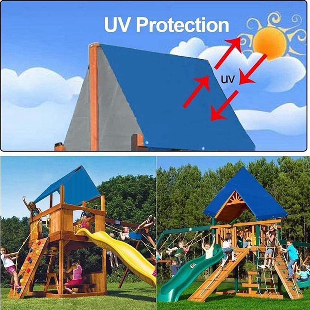 Устойчивый к солнцу сменный тент, подходящий для уличных игровых площадок, дворовых качелей, ветрозащитный, пылезащитный навес