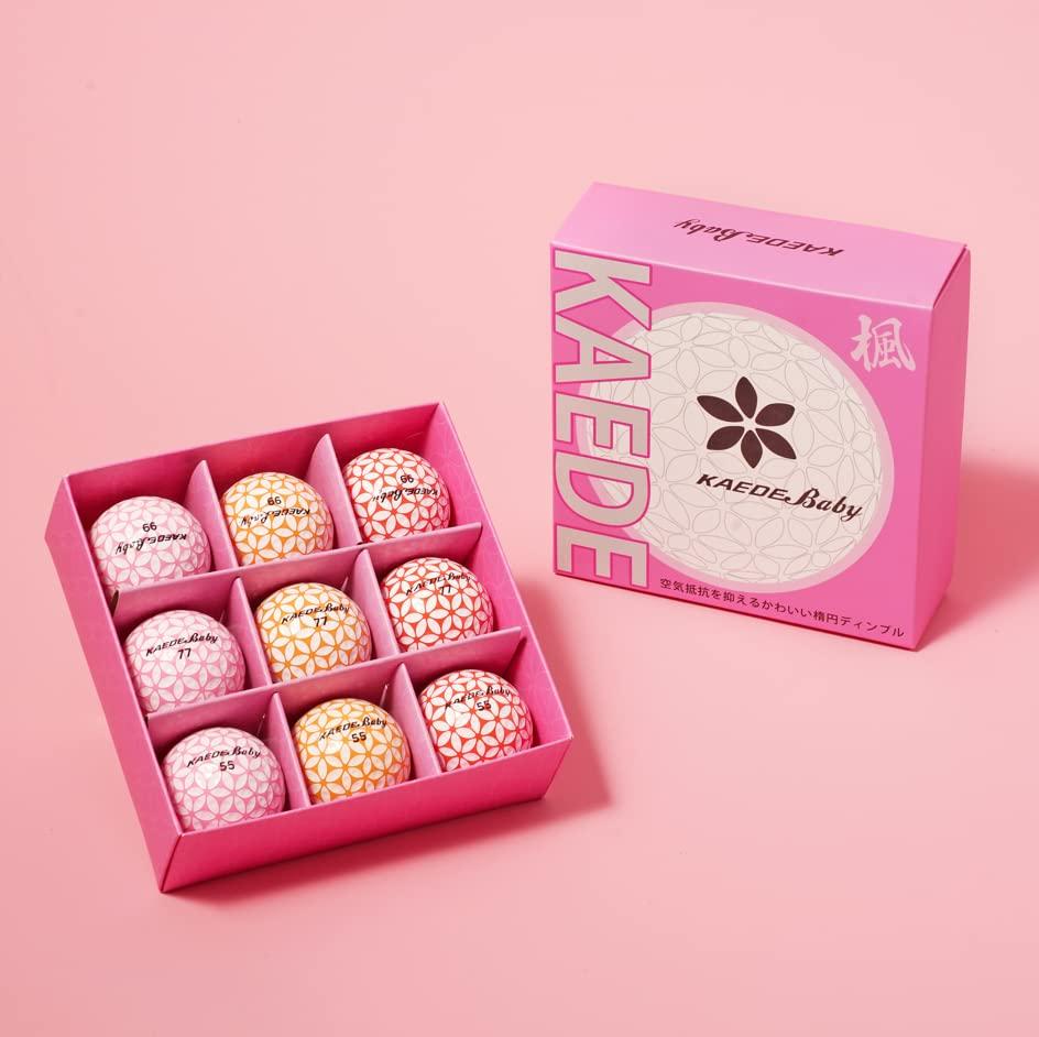 KAEDE Golf Ball Soft Feel 2-Piece Distance Type 1 Dozen (9 Balls)