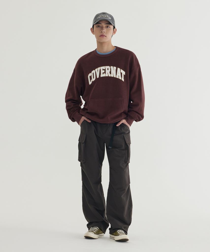 COVERNAT Inside Out Arch Logo Sweatshirt Melange Gray