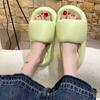 Тапочки на платформе, женские, лето 2024, новые модные, толстые, мягкие, сандалии, для дома, пар, для ванной, нескользящие, для улицы, для пляжа