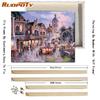 DIY Frame Landscape Picture DIY Paint By Number Acrylic Canvas Painting Wall Art Picture Modern Home Decor 40x50cm Art