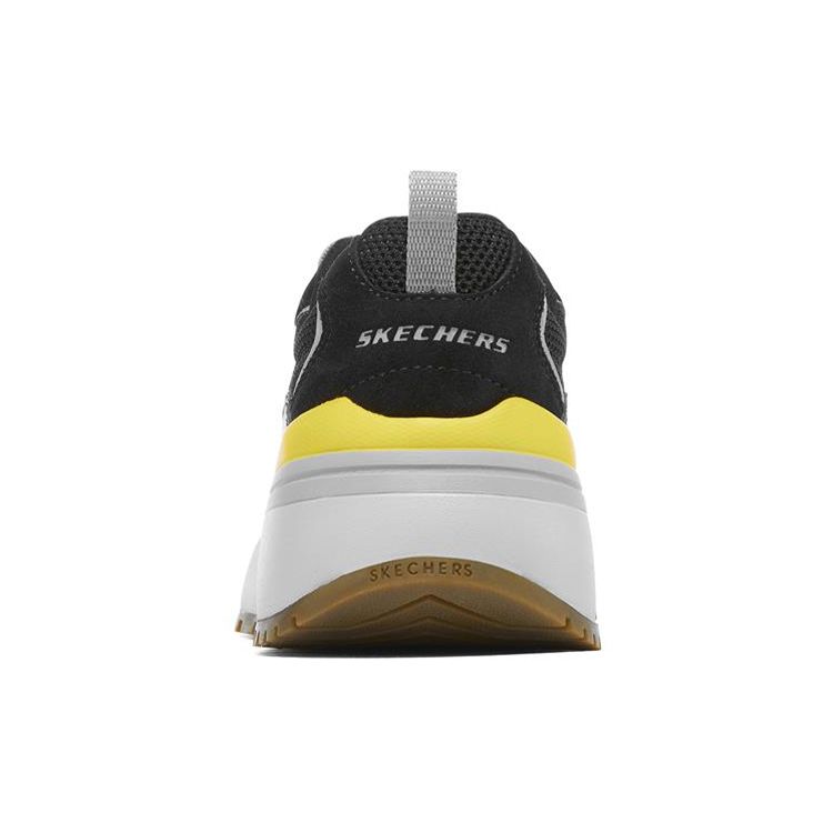 Skechers Heminger Удобные Повседневные Сетчатые Амортизирующие Нескользящие Износостойкие Дышащие Низкие Кроссовки для Марафона Мужские кроссовки 210352-BLK